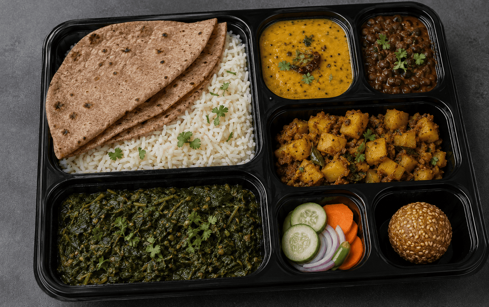 Uttarakhand thali (Vegan)