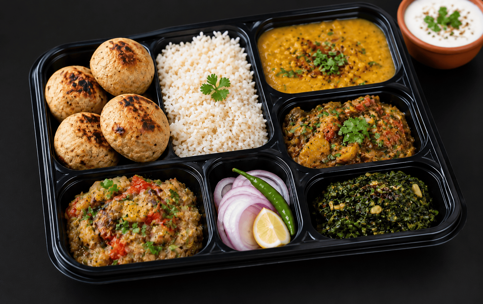 Bihari Thali (Vegetarian)